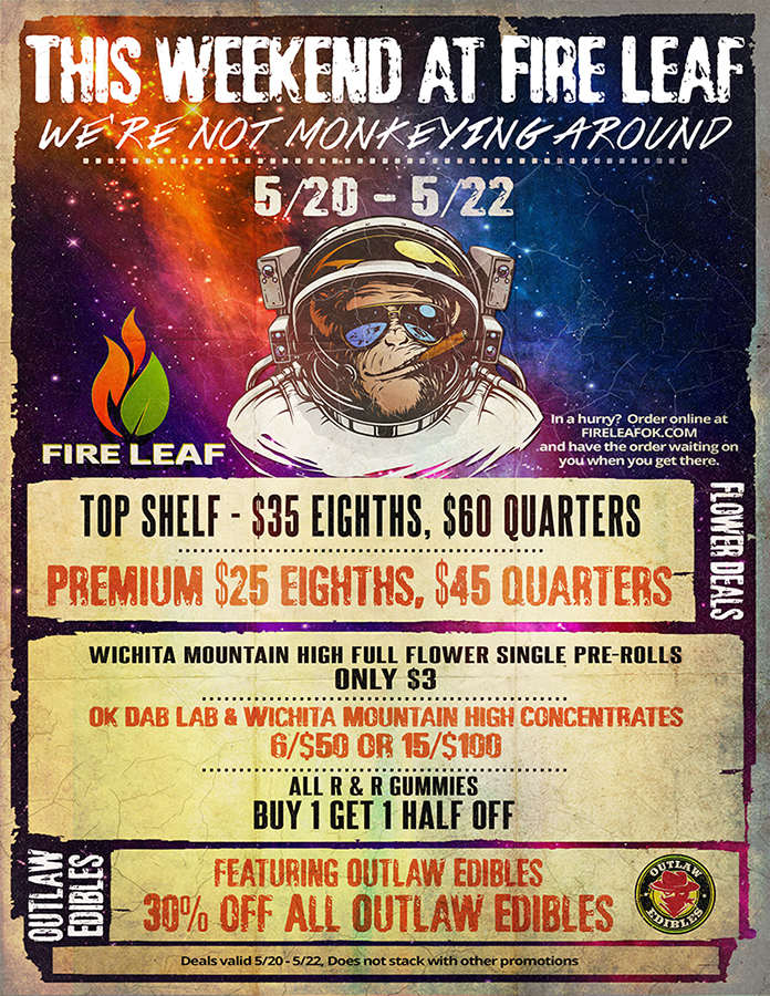 Crazy good dispensary prices at Fire Leaf – (5/20 – 5/22)