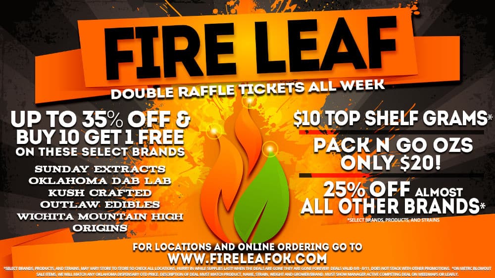 Come see the deals we’re offering at Fire Leaf Dispensary
