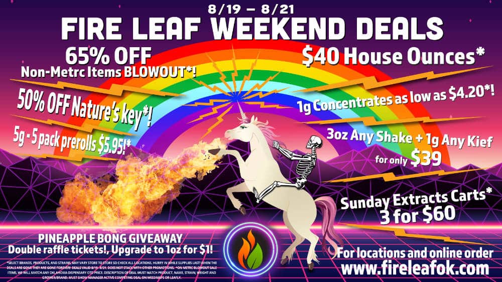 Fire Leaf Dispensary Weekend Deals