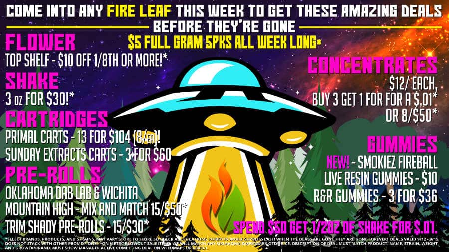 Come into Fire Leaf to get these deals before they’re gone