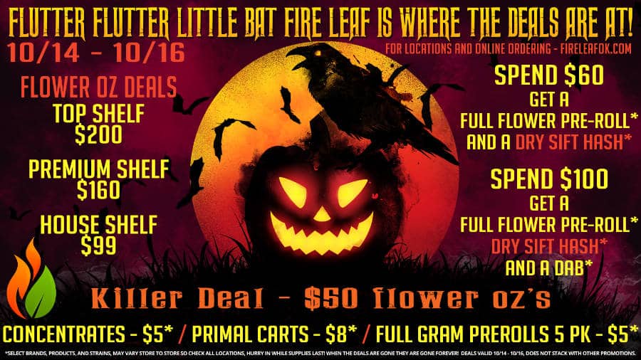 Flutter Flutter little bat…Fire Leaf is where the Deals are at!
