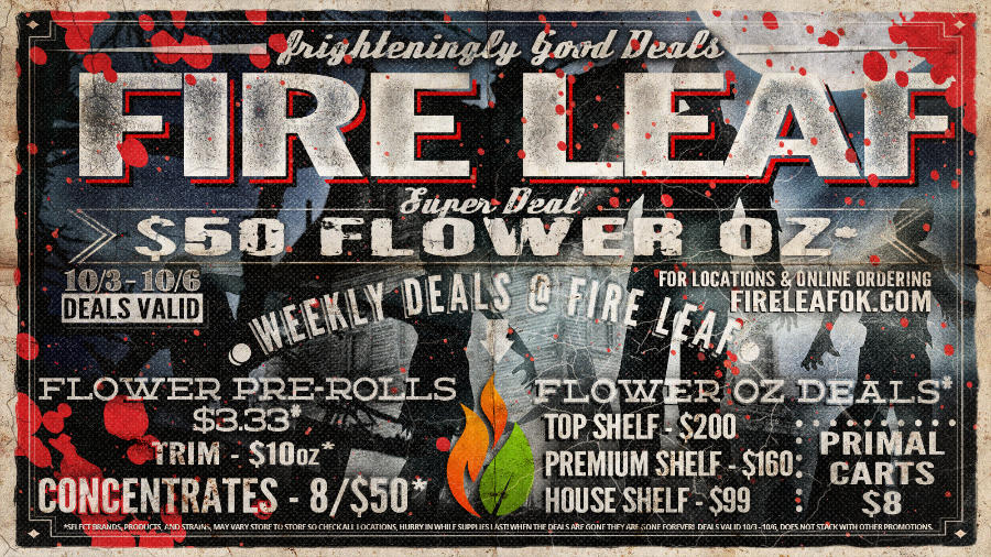Frighteningly Good Deals @ Fire Leaf this week