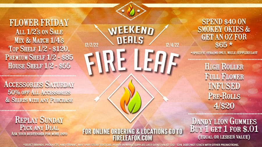 Deals you can’t miss at Fire Leaf Dispensary