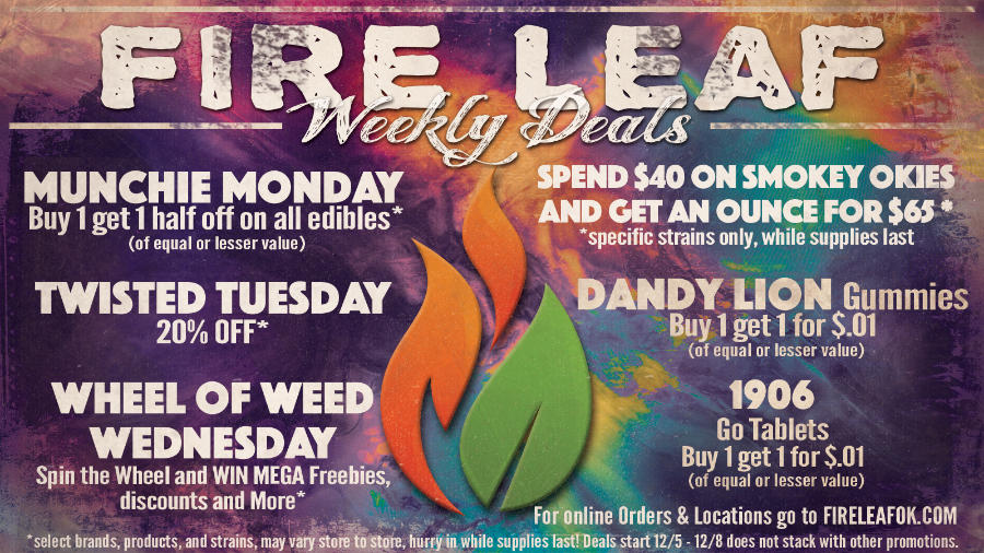 DEALS this week at Fire Leaf, While Supplies Last!