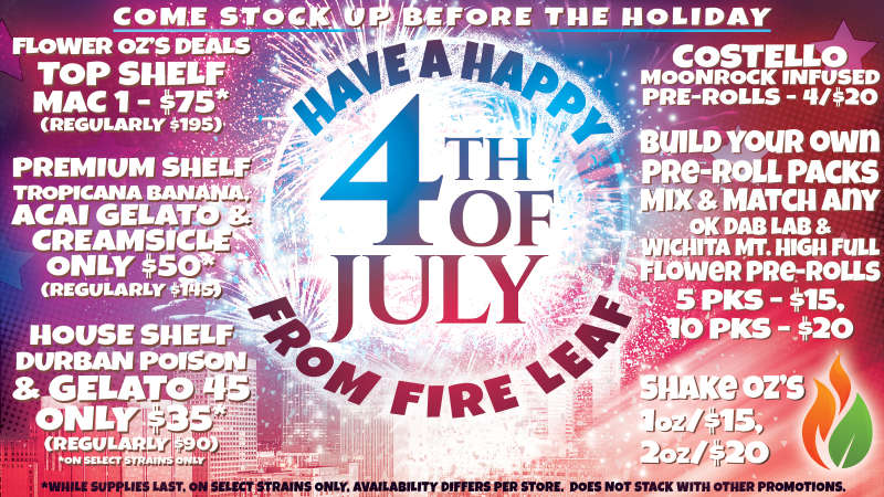 Have a Happy 4th of July from Fire Leaf