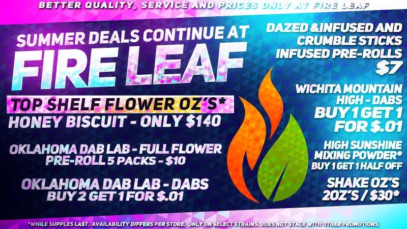 Summer Deals Continue at Fire Leaf Dispensary