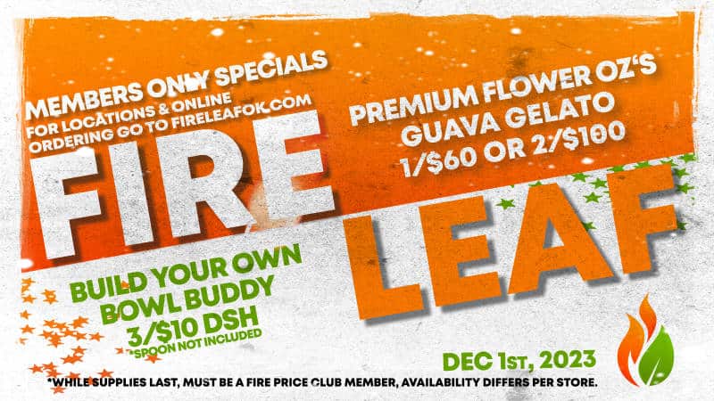 Fire Leaf – Members only Specials